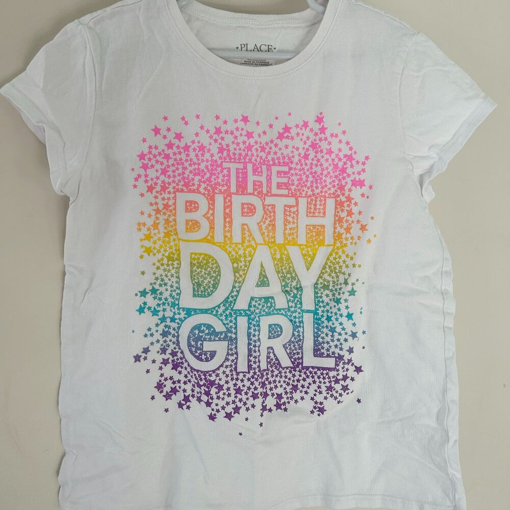 Girls Colorful Birthday Shirt